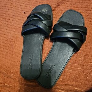 JustFab Black Sandals